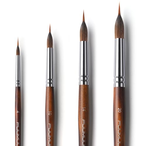 Watercolor Brushes Professional (4 Count)