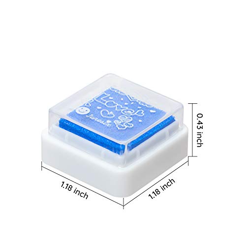 Ink Pad 24 Colors Finger Washable Craft Ink Pad for Kids Stamp (24 Count)