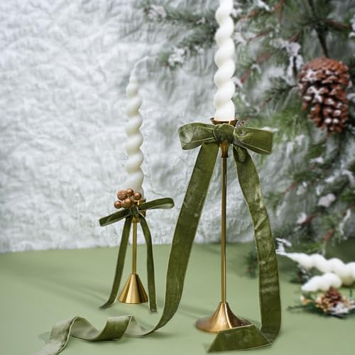 Moss Green Velvet Ribbon