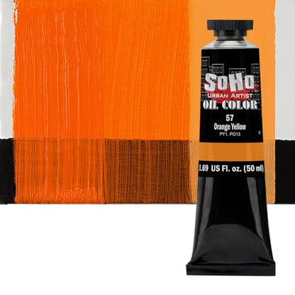 Oil Paint Orange Yellow