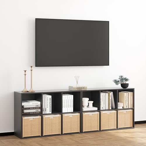 Wooden Cube Storage Organizer with Closed Back Panel