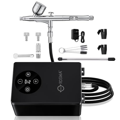 Airbrush Kit with Quiet Air Compressor