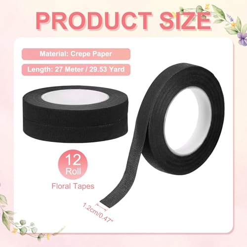 12 Rolls Floral Tapes