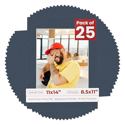 11x14 Mat for 8.5x11 Photo (25 Count)