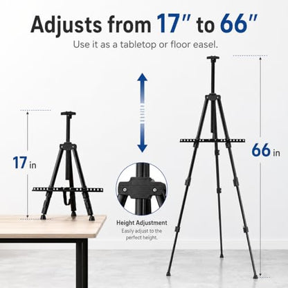 17 66 Inch Adjustable Art Easel Stand for Painting and Sign