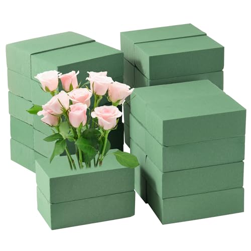 Floral Foam Bulk 30Pcs Green Flower Foam Blocks Wet Dry Foam