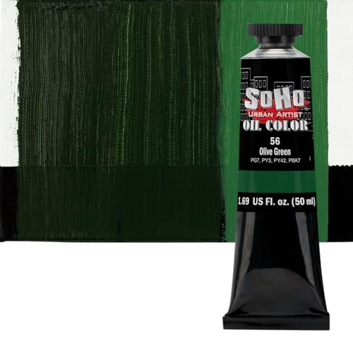 Oil Paint Olive Green