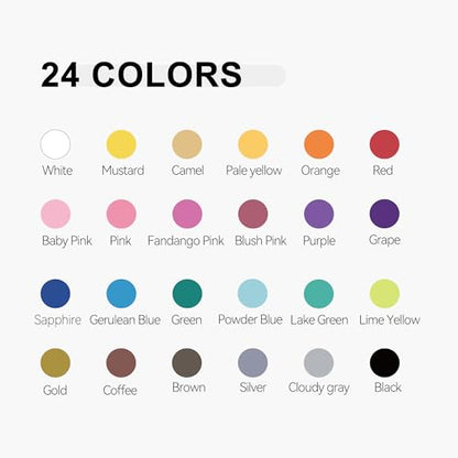 24 Colors Fine and Brush Dual (24 Count)
