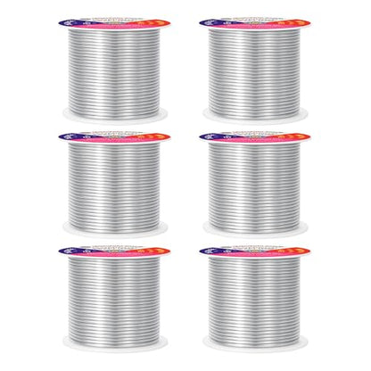16 Gauge Silver Tone Combo Anodized Aluminum Craft Wire (390 Foot)