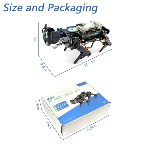 Robot Dog Kit for Raspberry Pi 5 4 B 3 B+ Zero 2 W