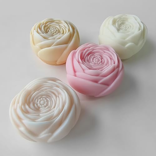 Rose Ball 3D Round Flower Peony Resin Casting Molds