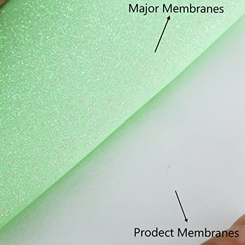 Glitter Fluorescent Light Green HTV Heat Transfer Vinyl Rolls