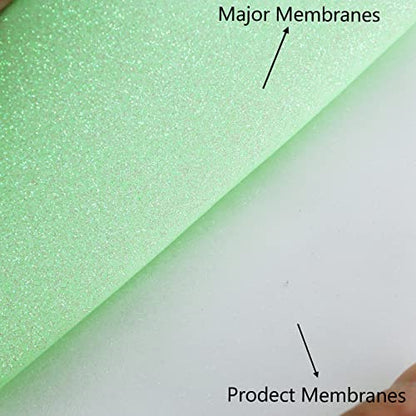 Glitter Fluorescent Light Green HTV Heat Transfer Vinyl Rolls