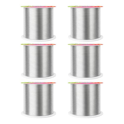 22 Gauge Silver Tone Combo Anodized Aluminum Craft Wire (450 Foot)