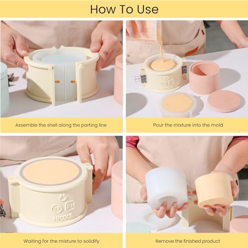 Simple Style Candle Vessels Silicone Mold