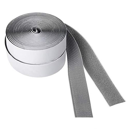 16.5FT Hook and Loop Tape Roll with Double Sided Adhesive (16.5 Foot)