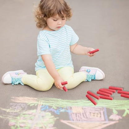 20 Pcs Sidewalk Chalks for Kids Non Toxic Jumbo Chalk for Party Gift Outdoor Art Classroom Play Painting (20 Count)