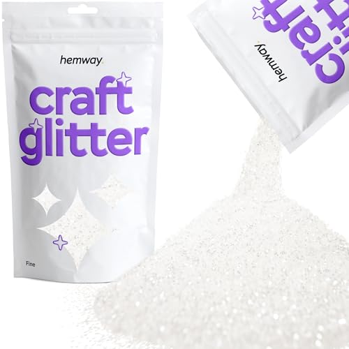 Craft Glitter White Iridescent 100g Fine Glitter (3.5274 Ounce)