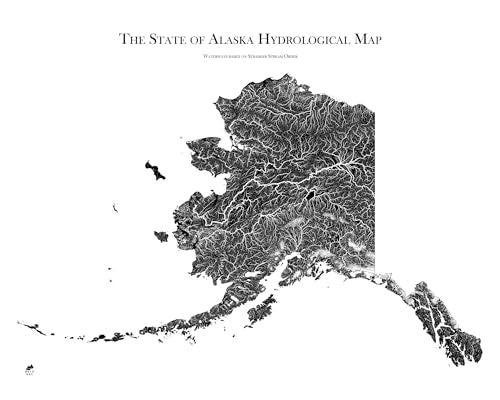 Hydrological River Map of Alaska