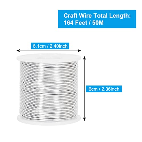 164ft 15 Gauge 1.5mm Aluminum Wire Bendable for Jewelry
