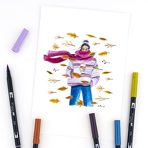 56186 Dual Brush Pen Art Markers (10 Count)