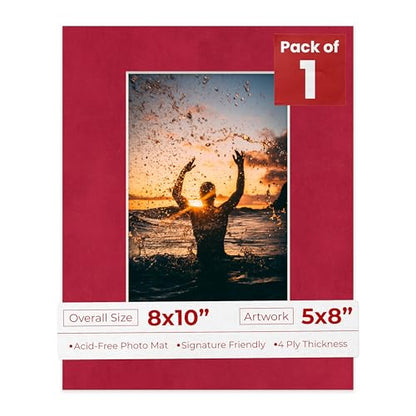 8x10 Mat Bevel Cut for 5x8 Photos