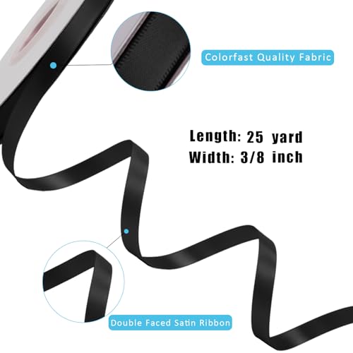 3 8 Inch 25 Yard Double Faced Satin Ribbon