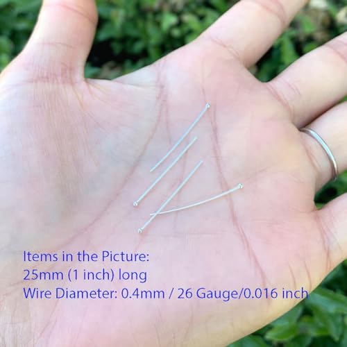 20pcs Adabele Real Sterling Silver Ball Head Pins 35mm (20 Count)