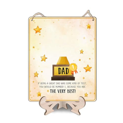 World's Best Dad Trophy from Baby Handprint Keepsake