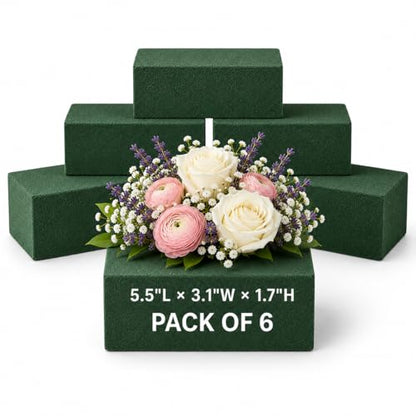 Florables Wet Floral Foam Blocks (6 Count)