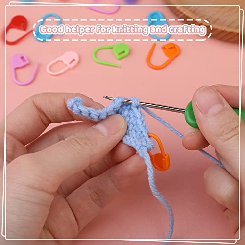 300Pcs Stitch Markers 15 Color Crochet Stitch Markers for Crocheting (300 Count)