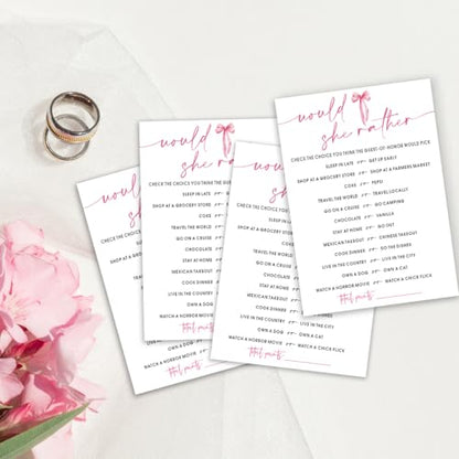 Wedding Shower Games Cards (25 Count)