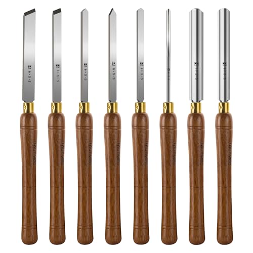 Expert Wood Lathe Chisel Set 8 PCS (8 Count)