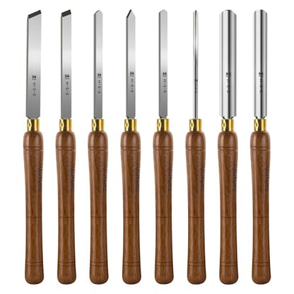 Expert Wood Lathe Chisel Set 8 PCS (8 Count)