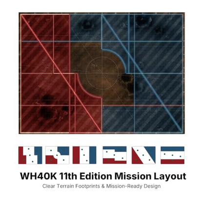 44'' x 60'' Battle Mat Gridded War