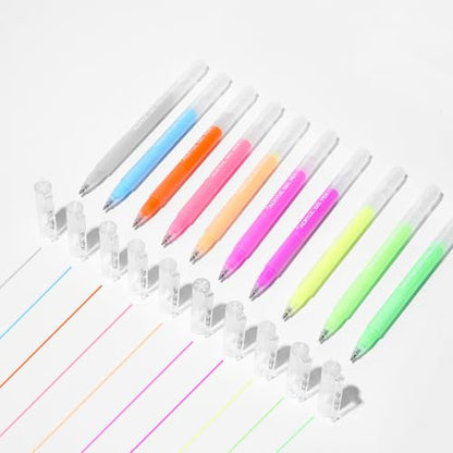 ROSYMENG 10 Colors Acrylic Gel Pens Set (10 Count)
