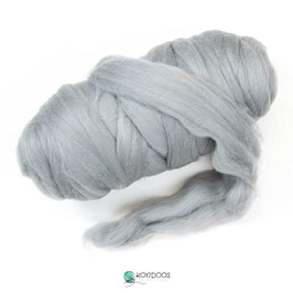 Colored Natural Wool roving (16 Ounce)