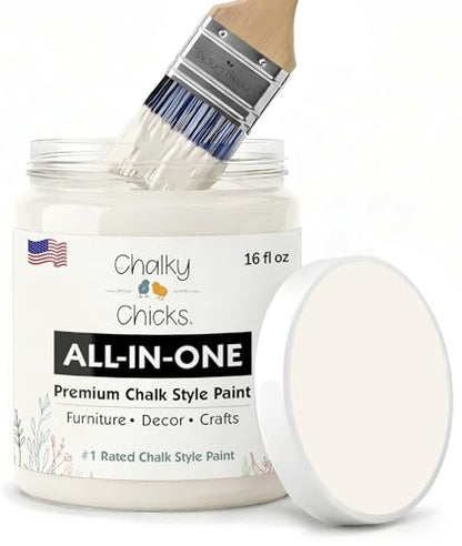 Aged Burlap 16 Fl Oz Chalk Paint for Furniture All in One