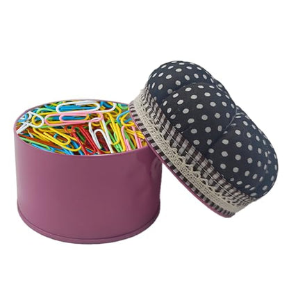 Pumpkin Shaped Pin Cushion with Storage Box