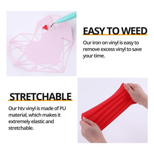 Red Heat Transfer Vinyl Bundle (10 Count)
