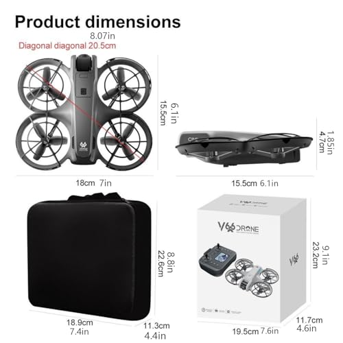RC Drone with Screen Display Remote Control