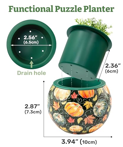3D Puzzle Planter 80 Pieces (80 Count)