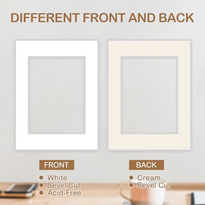 15 Pack Picture Mats 12x16 for 9x12 Photos (15 Count)