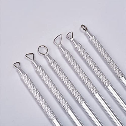 14PCS Ceramic Pottery Clay Ribbon Sculpting Tool Kit with Feather Wire Texture and Needle Detail Tools for Carving (14 Count)