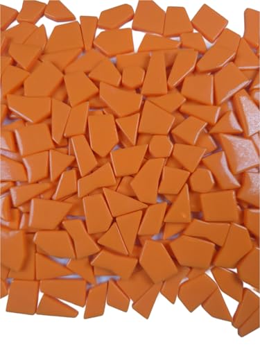 Irregular Glass Mosaic Tiles Bulk 500g Glossy and Iridescent Mosaic Glass Tiles for DIY Projects and Arts and Crafts Solid Colors and Mixes (263 Count)