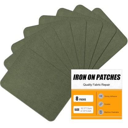 Iron on Patches Repair for Fabric Clothes (8 Count)