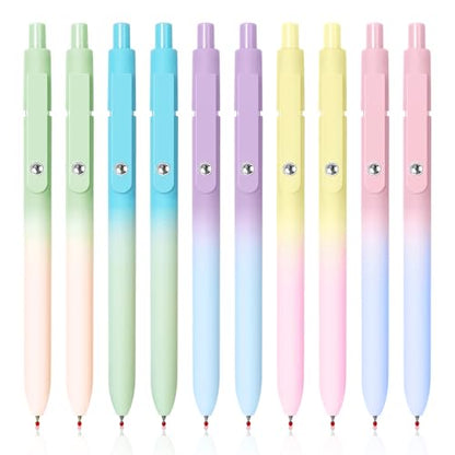 Gel Pens 10 Pcs Medium Point Smooth Writing Pens Cute Pens for Women