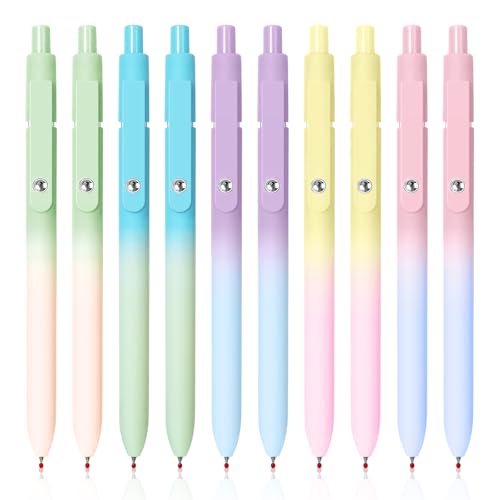 Gel Pens 10 Pcs Medium Point Smooth Writing Pens Cute Pens for Women