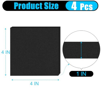 4 PCS Adhesive Foam Padding Sheets Closed Cell Neoprene Foam Sheet 1" Thick