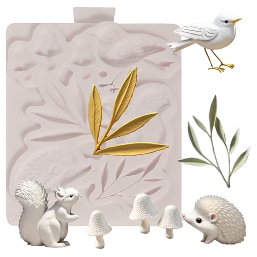 1Pcs Cute Hedgehog Squirrel Silicone Mold